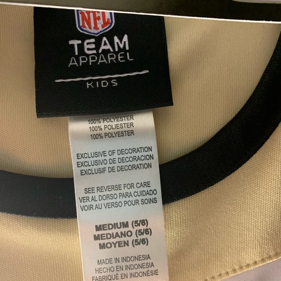 NFL Team Apparel Kids Jersey -‎ Black and Gold - Picture 2 of 5